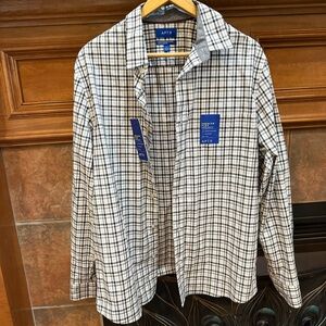 Apt. 9 Black and White Plaid Shirt